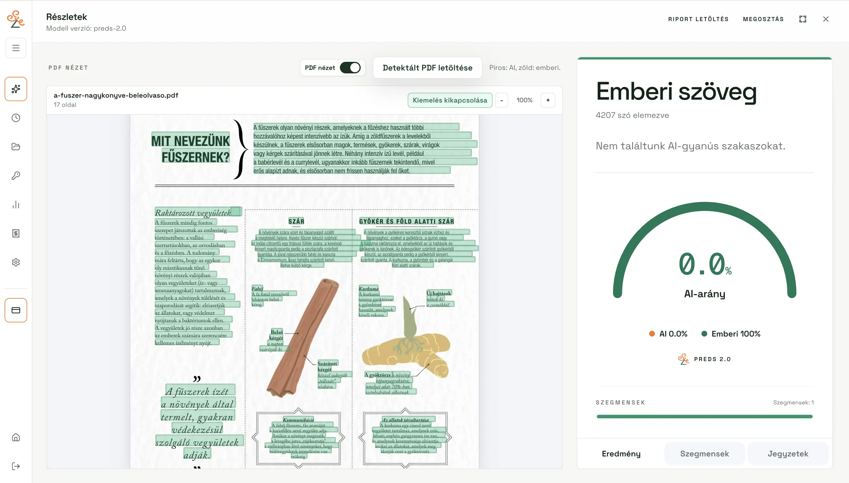 PDF, eredeti nézetben